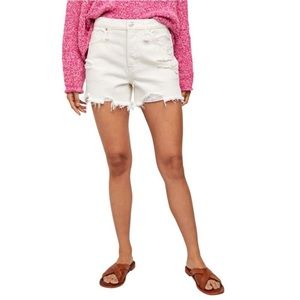 Free People Makai Cutoff Denim Shorts 28